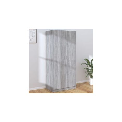 Garde-robe Sonoma gris 80x52x180 Bois d'ingénierie (1/5)