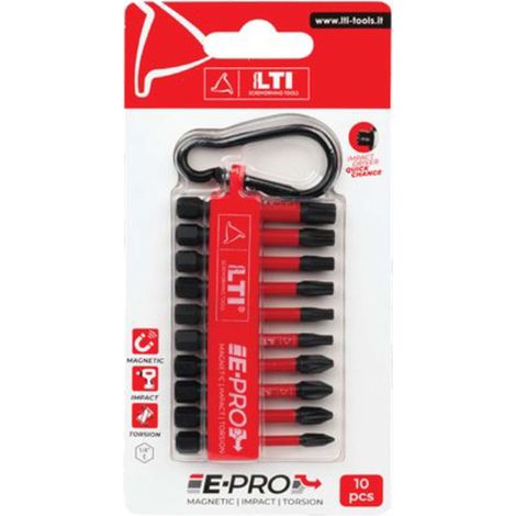 INSERTI + MOSCHETTONE X AVVITATORE KRINO - CF=PZ 10 - 2 Confezioni