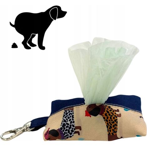 Leinentasche, Hundekotbeutelhalter, Beutelspender (1/5)