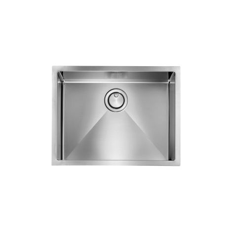 CM 072058.X0.01.2063 Filotop Lavello da Incasso 1 Vasca in Acciaio Inox AISI 304 18-10 Finitura Vintage Filoraggiato 57 x 45 cm colore Inox vintage filoraggiato (1/5)