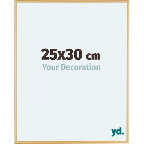 yd. - Cadre photo 25x30 - Or Vintage - Aluminium - Kent