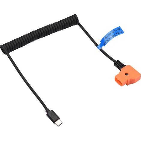 Câble d'alimentation 15 V PD3.0 USB Type-C mâle vers 15 V D-Tap mâle pour batterie à monture V (1/5)