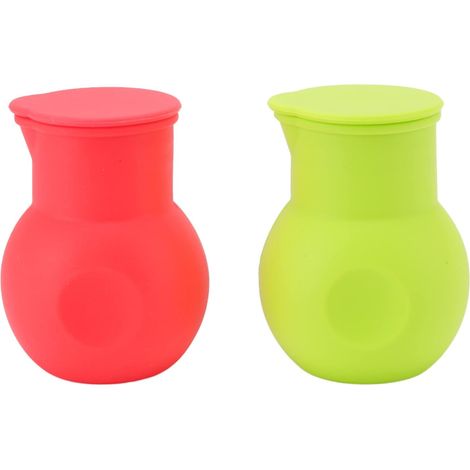 2Pcs Silicone Chocolat Chauffant Pot Rouge et Vert Chocolat Fondant Pot Diviseur Chocolat Fondant Pot (1/5)