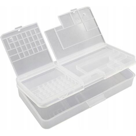 Boîte De Rangement - Composants Électroniques - Double Niveau - PP Transparent - 185 x 95 x 36 mm - 1 Pièce (1/5)