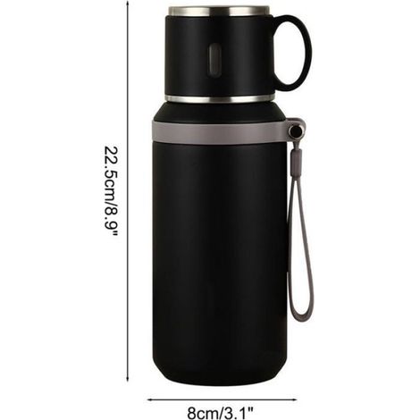 Gourde isotherme - - Capacité 600 ml - Isolation thermique 24 h - Acier inoxydable 316 - Étanchéité parfaite