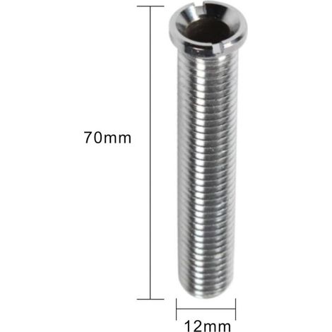 1 Vis de Panier d'Évier 70 mm Vis de Bonde en Acier Inoxydable Accessoires de Fixation Vis de Boulon d'Évier Vis de Bouchon de Crépine de Panier d'Évier pour Cuisine Lavabo,Fonepro (1/3)
