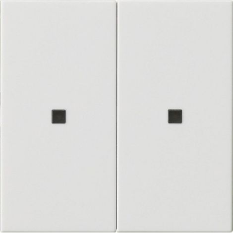 Gira RF Plaque de commande 2f KNX System 55 Pure white [510703], 5107 03