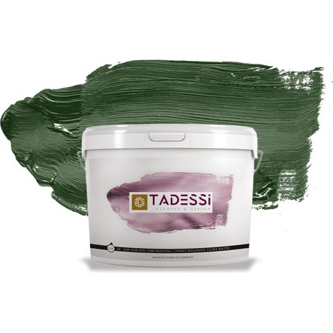 TADESSI Color Vista Wandfarbe Grün - Olivgrün - Sage Green - Matte Dispersionsfarbe - Innenfarbe für Wand und Decke (1/5)