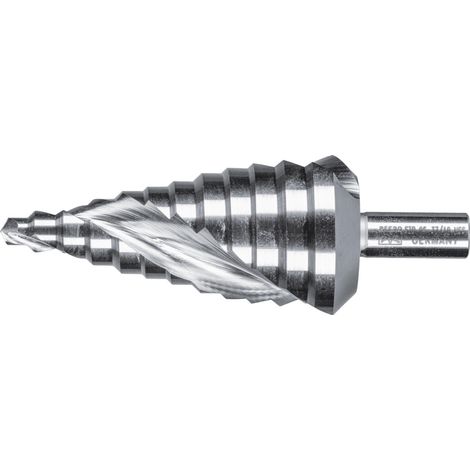 PFERD TOOLS Stufenbohrer HSS 12 Bohrstufen Ø 6-37 mm 3-Flächenschaft-Ø 10mm (1/4)