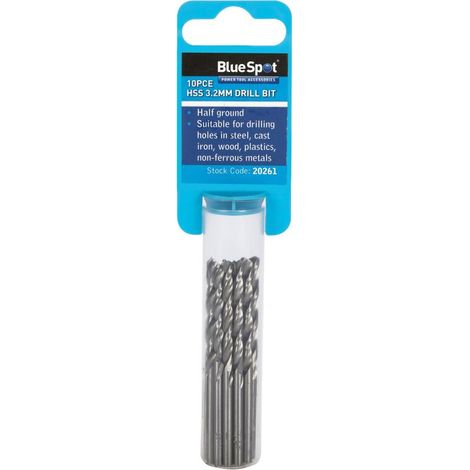 Blue Spot Tools 10 Piece 3.2MM HSS Drill Set