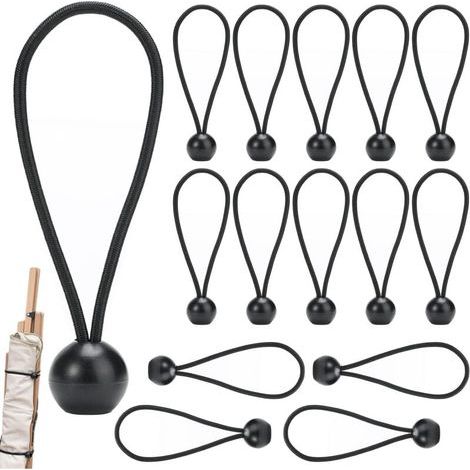 15 Pièces tendeur Elastique bache Piscine bâches et Sangles,tendeurs bache Piscine tendeur,Elastique bache remorque,Corde Elastique pour bache pour bache pour Pavillon, Bâche, Camping, Tente