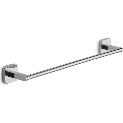 PORTA SALVIETTE DA PARETE IN ACCIAIO INOX CROMATO MODELLO TONGA - DIM. CM (LXPXH): 60X6,9X4,7 - CROMATO  - GDY