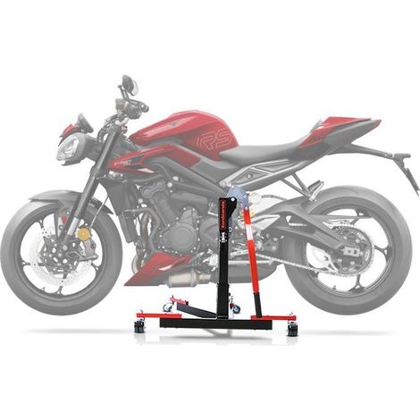 Werkstattstütze CS Power Evo für Triumph Street Triple 765 R/RS 23-25 rot