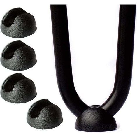 10er-Pack Silikon-Haarnadel-Möbelbeinschoner – Schwarz, 10 mm, Cisea (1/4)