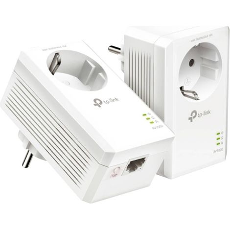 Tp-link - tp-link av1000 gigabit passthrough powerline starter (1/3)