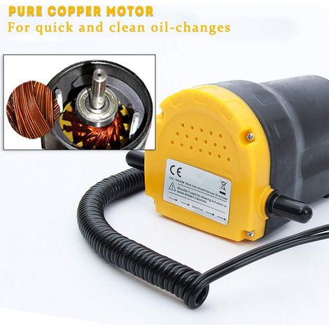 Pompe à huile, extracteur d'huile 12 V 60 W, pompe de transfert pour vidange d'huile, pompe de transfert d'huile électrique pour voitures, motos, camping-cars, bateaux (1/4)