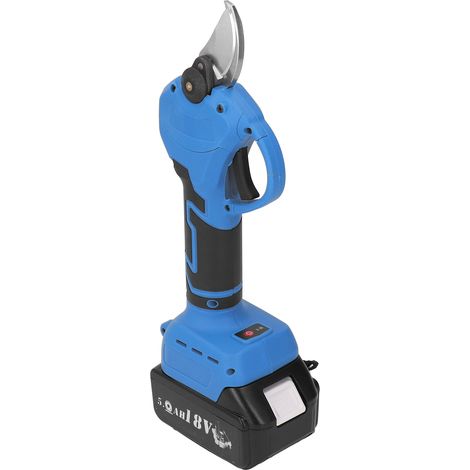 Sécateur électrique sans fil professionnel 18 V. Ce sécateur électrique sans fil est compatible avec les batteries au lithium Makita 18 V (BL1815, BL1820, BL1530, BL1840, BL1850, BL1860, etc.). (1/5)