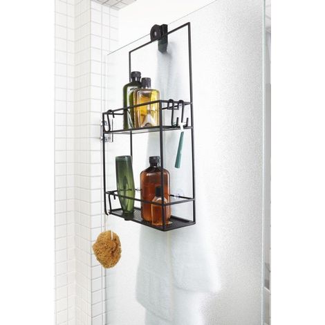 Umbra Cubiko Etagère douche 61x31x11cm Acier Noir (1/5)