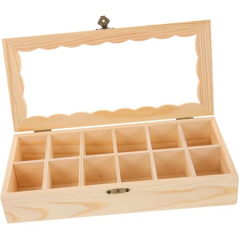 Boîte Pour Rangement Coffre Trésor Avec Couvercle à Charnière Petite Boîte Pour Artisanat Et Bricolage (1/5)