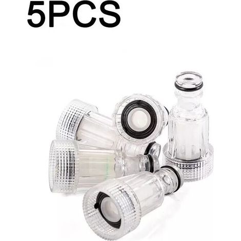 Filtre à eau pour nettoyeur haute pression - Raccord 3/4" - Convient pour les raccords de jardin, 5 Pièces (1/5)