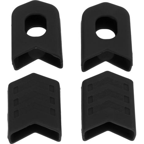 4 pièces Manivelles de Vélo Protectrices Durables Légères Stables Faciles à Remplacer Noir (1/5)