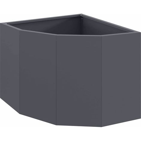 Maison Exclusive - Vaso d'angolo Antracite 45 x 45 x 35 cm Acciaio
