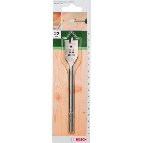 Bosch Flachfräsbohrer Sechskant D= 22,0 mm L= 160 mm - 2609255267 (1/2)