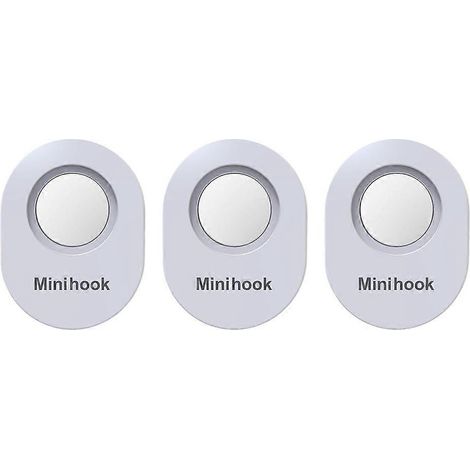 Support magnétique autocollant pour télécommande de télévision et de climatiseur - Rangement mural - Lot de 3 (1/5)