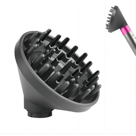 Diffuseur de sèche-cheveux compatible fer à friser Dyson, accessoire de coiffage pour boucles et volume (1/5)