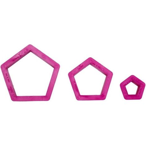 Decora Fünfeck-Ausstecher-Set, 3-teilig (1/2)