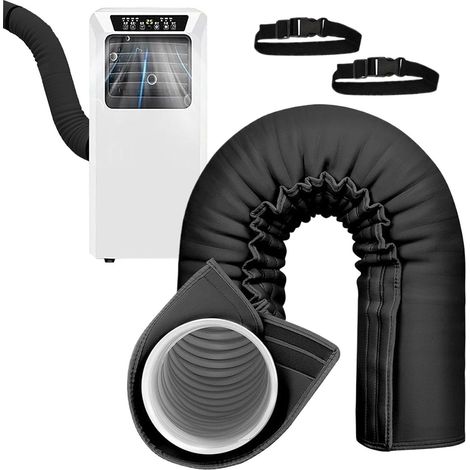 Tuyau isolant portable pour climatiseur, étanche, isolé et protecteur, pour la maison, le bureau, le camping-car, l'appartement commercial, le salon, la chambre à coucher (1/5)