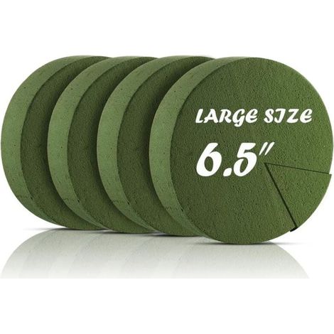 Blocs de Mousse Florale SèChe Ronde Pouces pour Fleurs Artificielles D'AlléE Mariage DéCoration FêTe 4 6 5 (1/5)