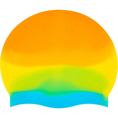 Monocap in silicone Aqua-Sport multicolore arancione-blu AS8593