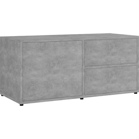 Mobile TV multimediale scaffale per televisione televisore buffet sala da pranzo soggiorno camera da letto 80 x 34 x 36 cm pannelli compositi grigio 020026260