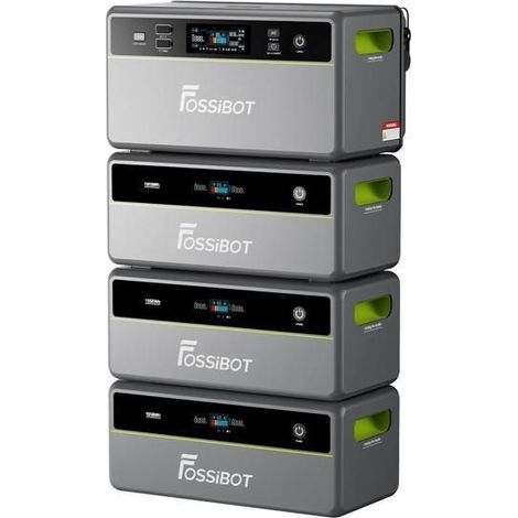 FOSSiBOT FBP1200 LFP Central Generador Eléctrico Sistema de almacenamiento de energía Solar + 3×FBP1200-B Batería adicional (1/5)