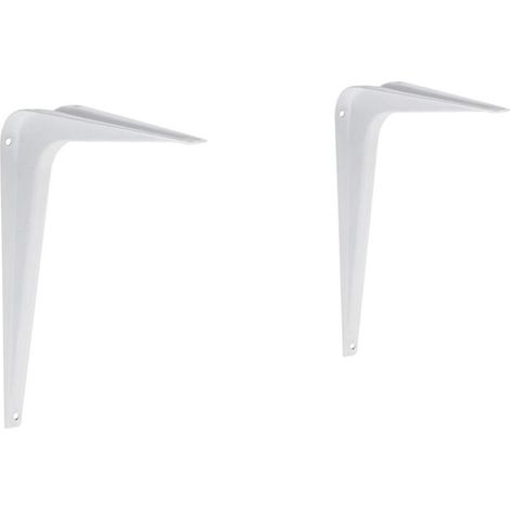 Supports d'étagère (lot de 4), support de cloison, coudé - (1/5)