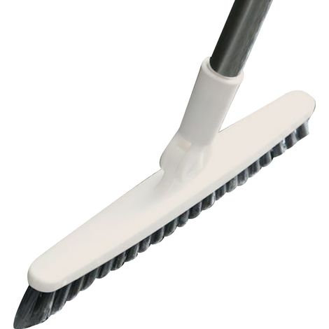 Brosse à fentes long manche - Beige 88,5cm - Poils durs pour joints carrelage salle de bain cuisine (1/5)