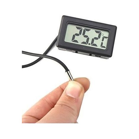 Thermomètre LCD - Frigo Cultur - Sonde Extérieure - Mesure -50 à +70°C - Câble 1m