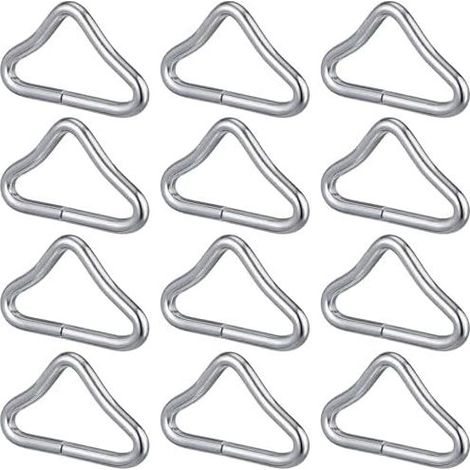 Metallene Dreieckverbinder für Trampoline, 30er-Packung, robust, für Netzreparaturen und Outdoor-Zubehör - (1/5)
