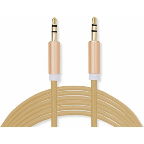 FX Aux-in-Cable 3.5mm Braided, Silver, Black, Gold, Rose Gold[Gold] (1/4)
