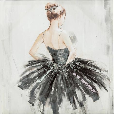 Tela stampata Danseuse 48x48cm - Vista profilo - Atmosphera créateur d'intérieur (1/2)