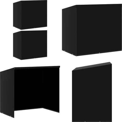 Hollywoodschaukel-Abdeckungen 2 Stk. 6 Ösen 135x105x175 cm - Gardenabedeckung - Schaukelüberdachung - Gartentischschutz - Möbelschutzhülle - Wetterfeste Überdachung - Home & Living