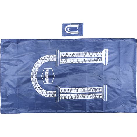 Tapis de Prière Musulman Portable Imperméable Rectangle Bleu pour Maison Salon (1/5)