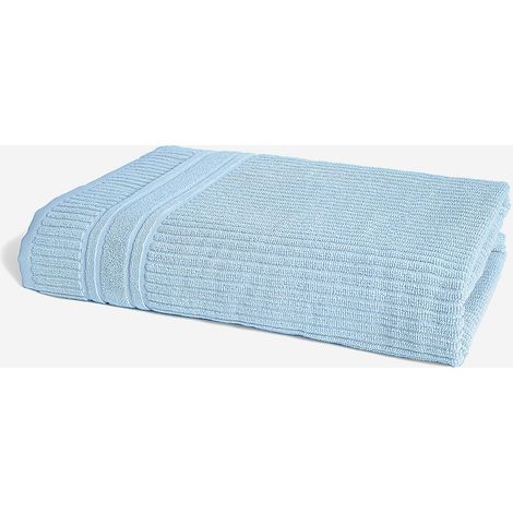 100% Baumwoll-Badetuch für Strand und Bad, 100x150 cm, Arlo - Hellblau
