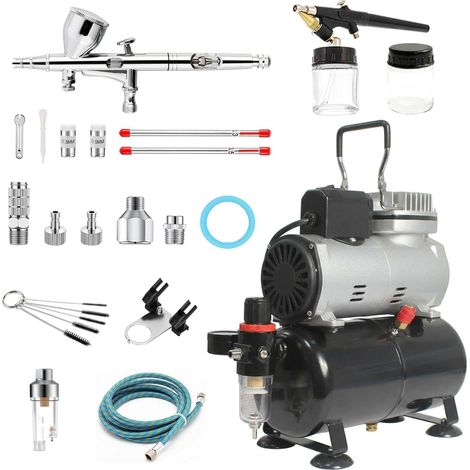 Airbrush Compressor Kit - Air Hose Holder Airbrush Holder Cake Decoration Temporary Tattoo Hobby Painting (1/5)