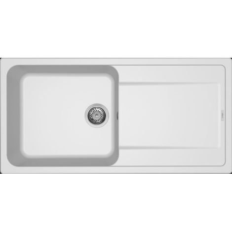 LAV. LIFE 480 100x50 1 vasca + gocciolatoio BIANCO 68 (1/4)