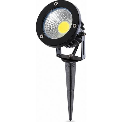 Faretto da giardino a LED COB da 18 W 1620 lm 2700 K Picchetto 40.000 ore, finitura nera (1/3)