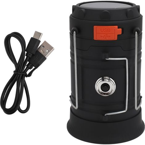 Toivize 350lm LED-Notlaterne, solaraufladbar, Handkurbel, USB-Powerbank, 1200mAh, wasserdicht, für Camping und Wandern (1/5)