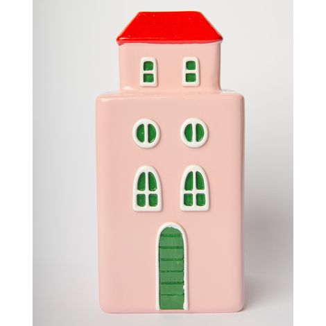 Vaso Decorativo Palazzo Rosa 9x9x18 cm Blogo