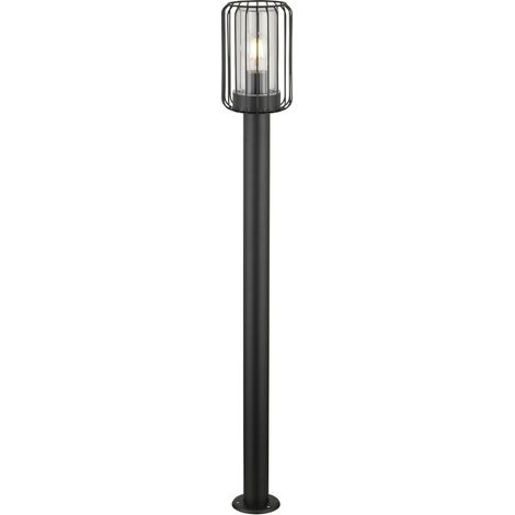 Lampada giardino paletto industriale nera 100cm E27 IP44 Tarpa (1/3)